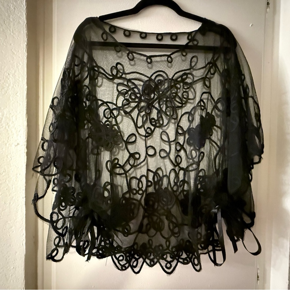 Elegant Black Lace Blouse
